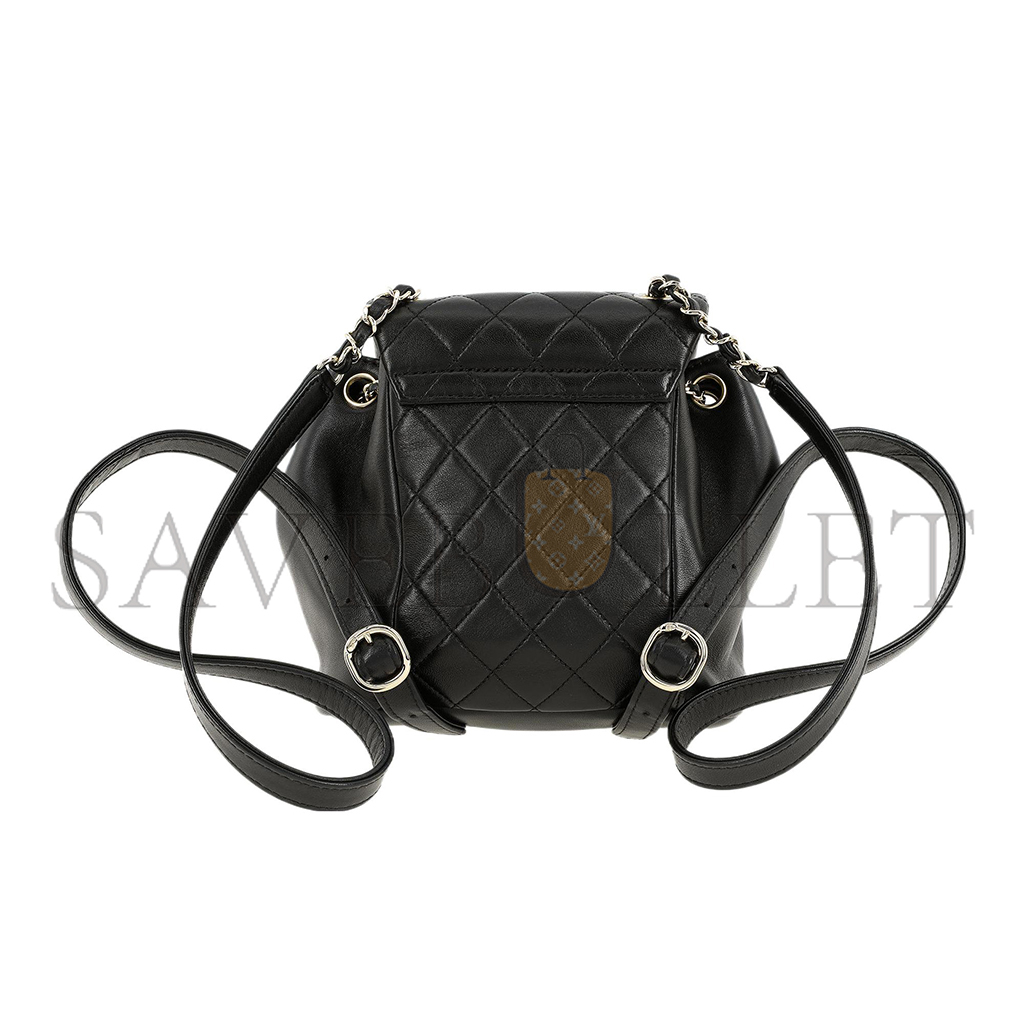 Ch*el master duma sheepskin backpack black (18.5*18*12cm)